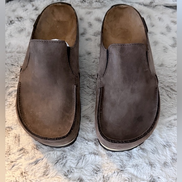 Birkenstock Women’s Classic Leather Birkie Skipper Clog Slip On Loafter sz 39 - Picture 2 of 4